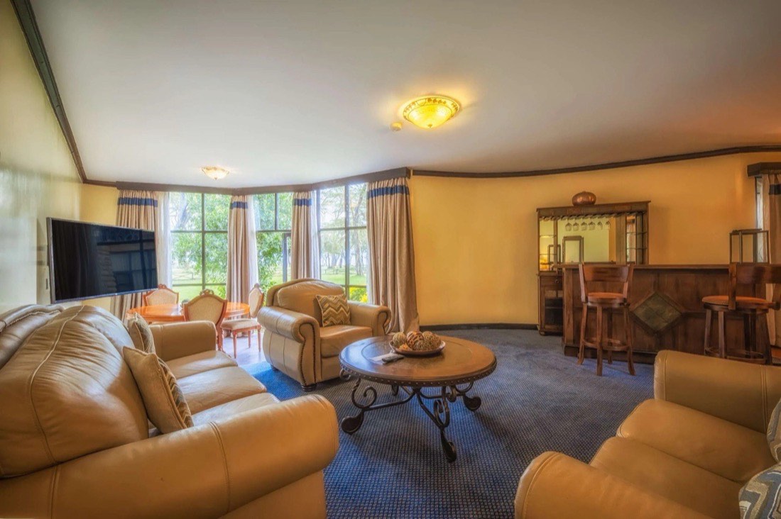 Styled lodge lounge interior from a past shoot