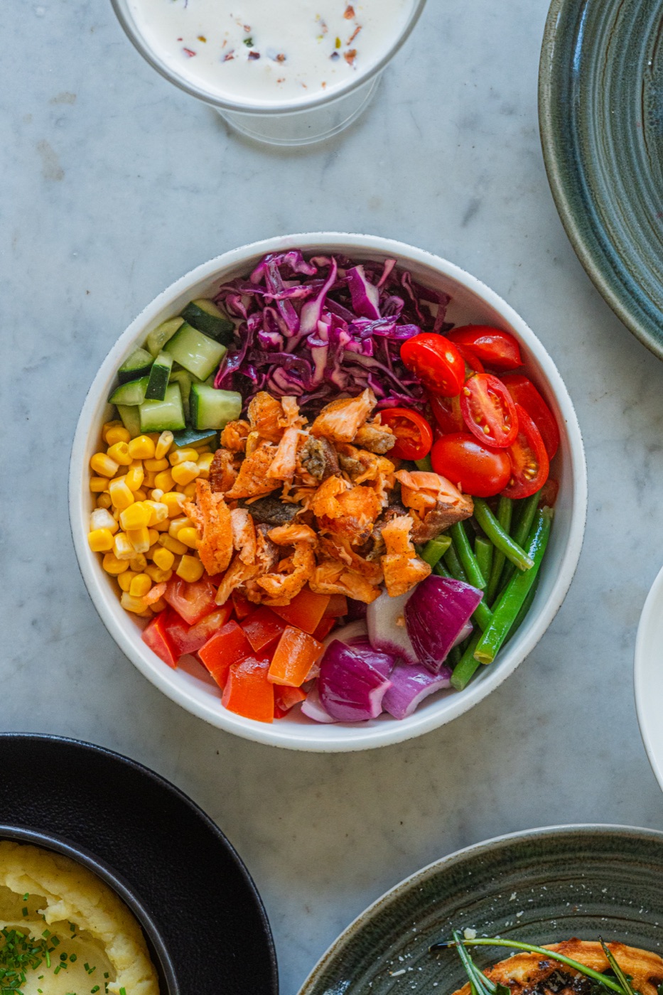 Colourful salad bowl